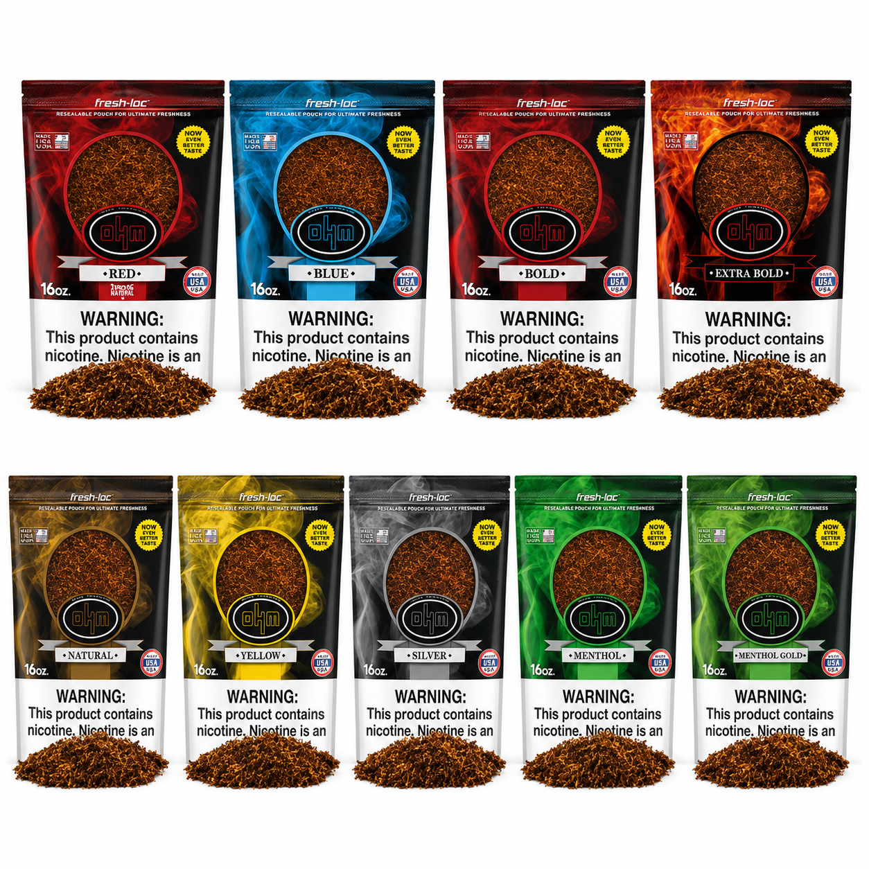 OHM Pipe Tobacco 16oz