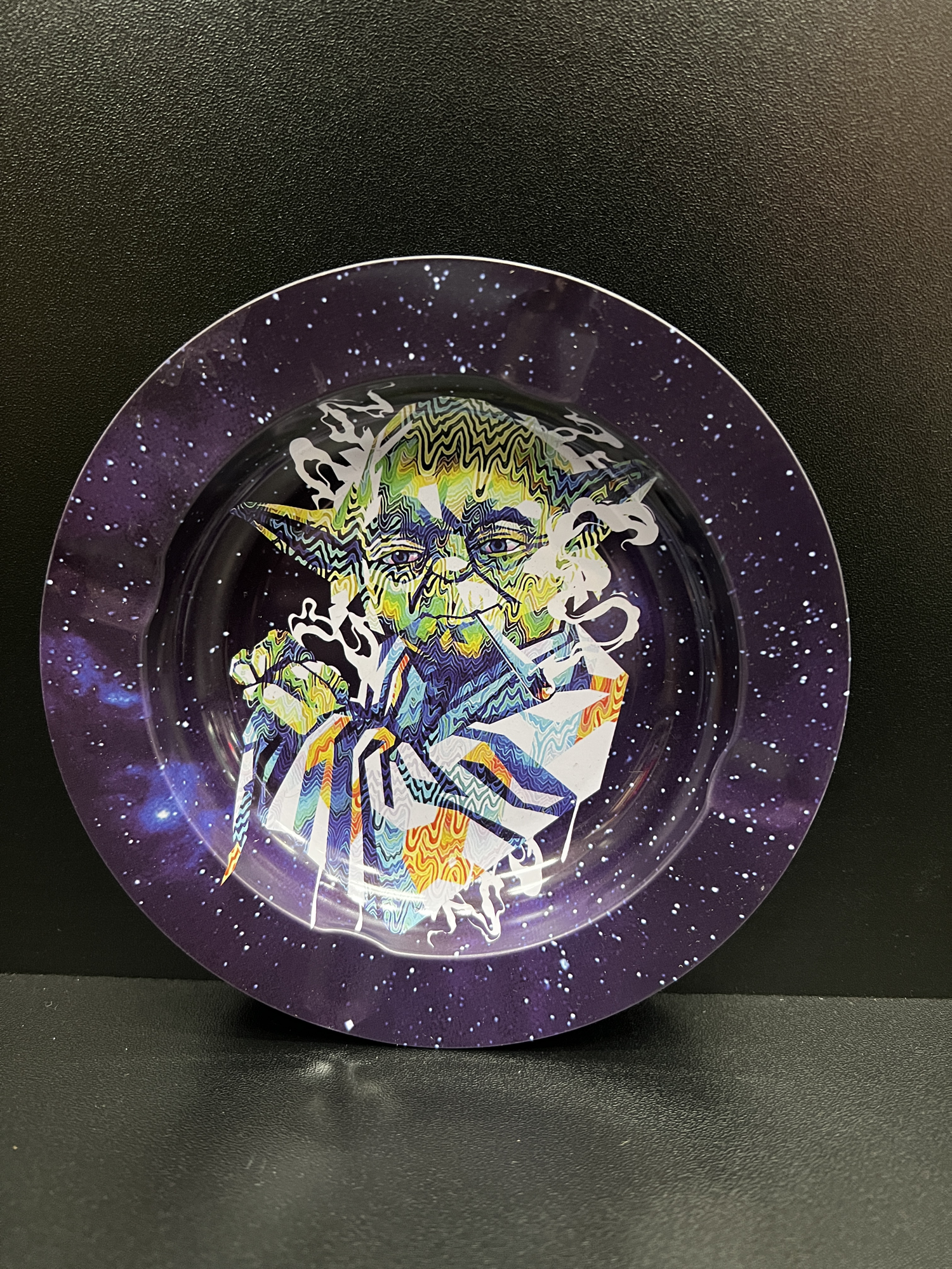Galactic Yoda Smoking Small Metal Ashtray