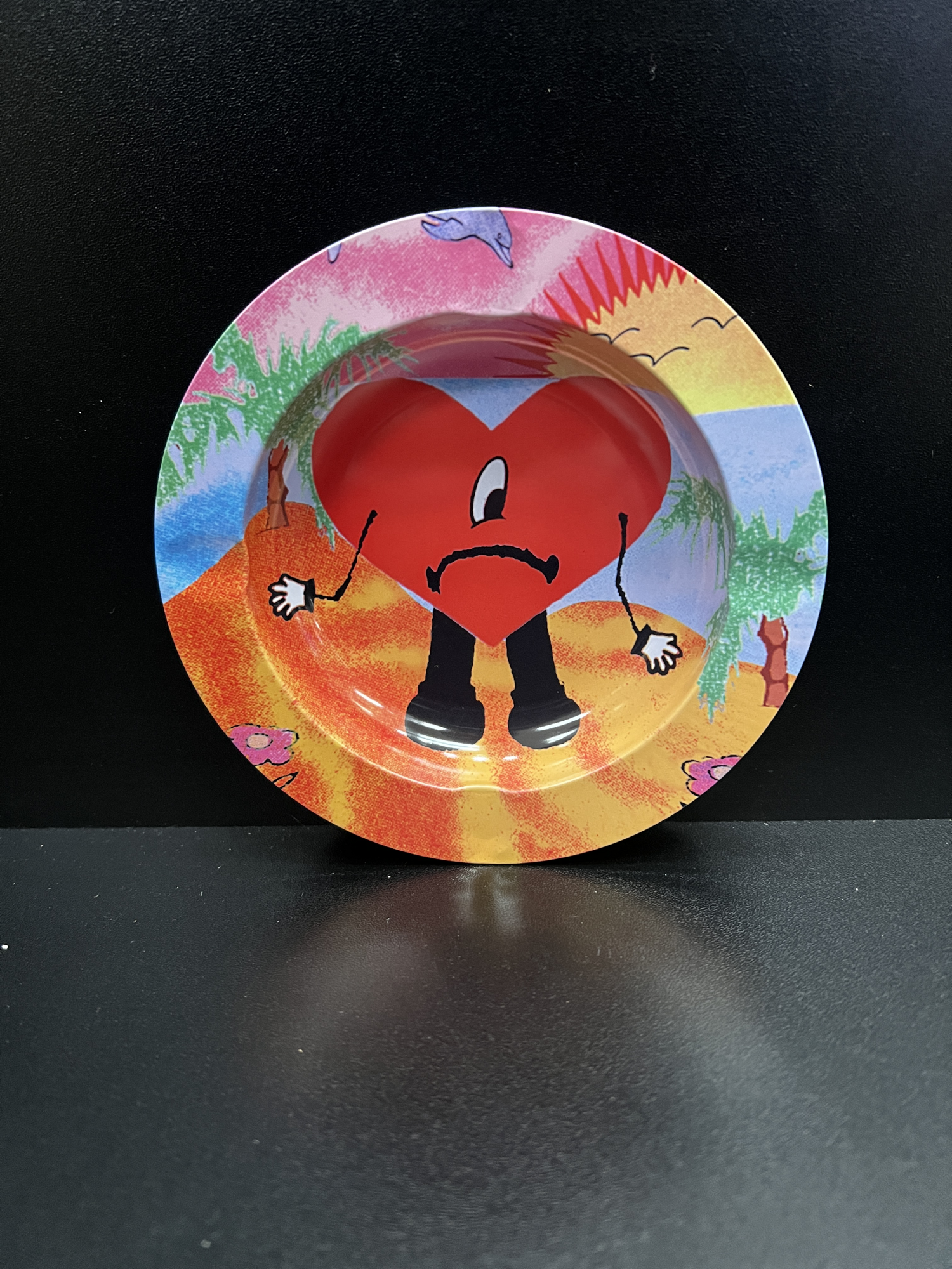 Bad Bunny Album Art Small Metal Ashtray