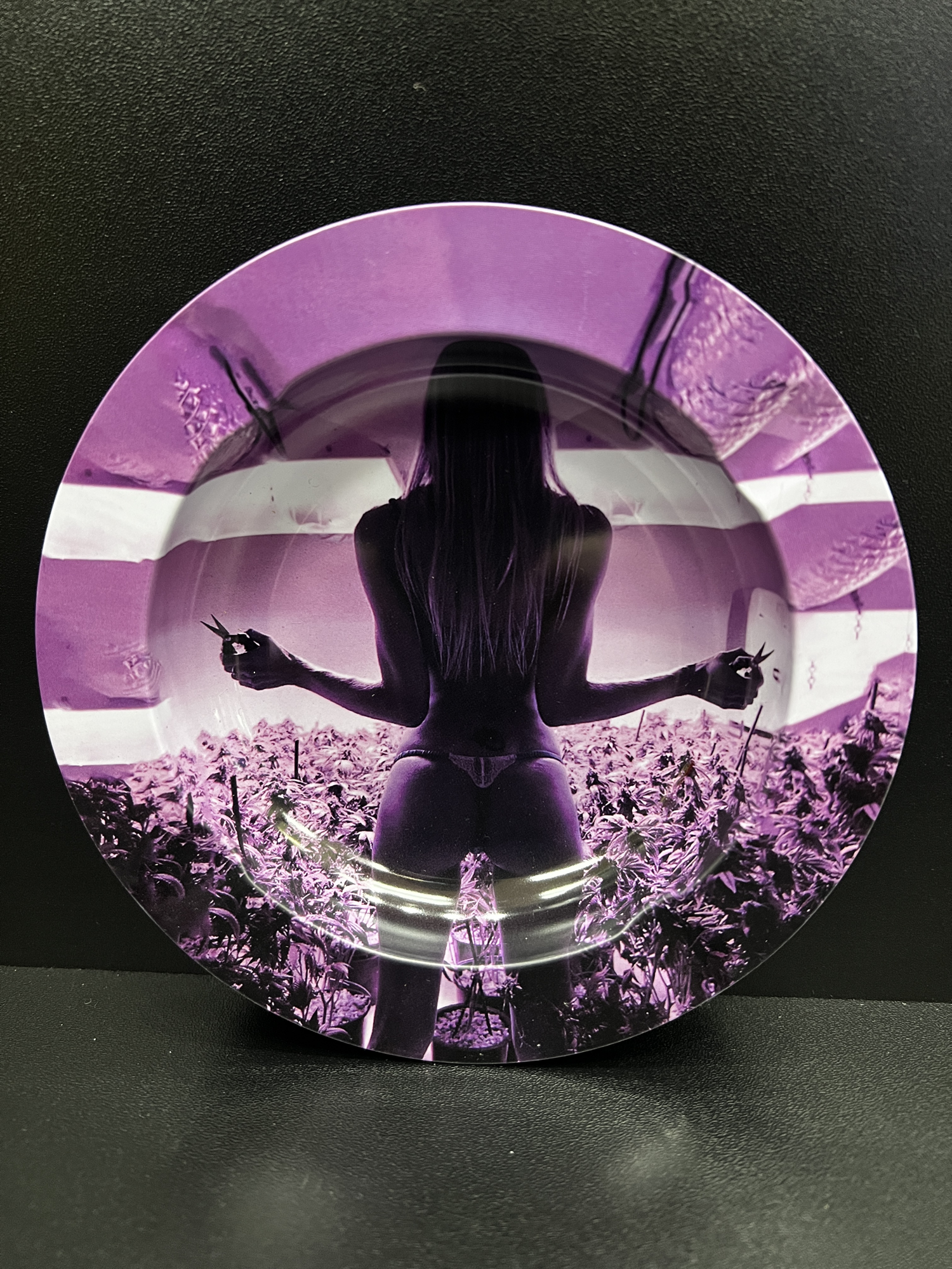 Cannabis Babe Small Metal Ashtray