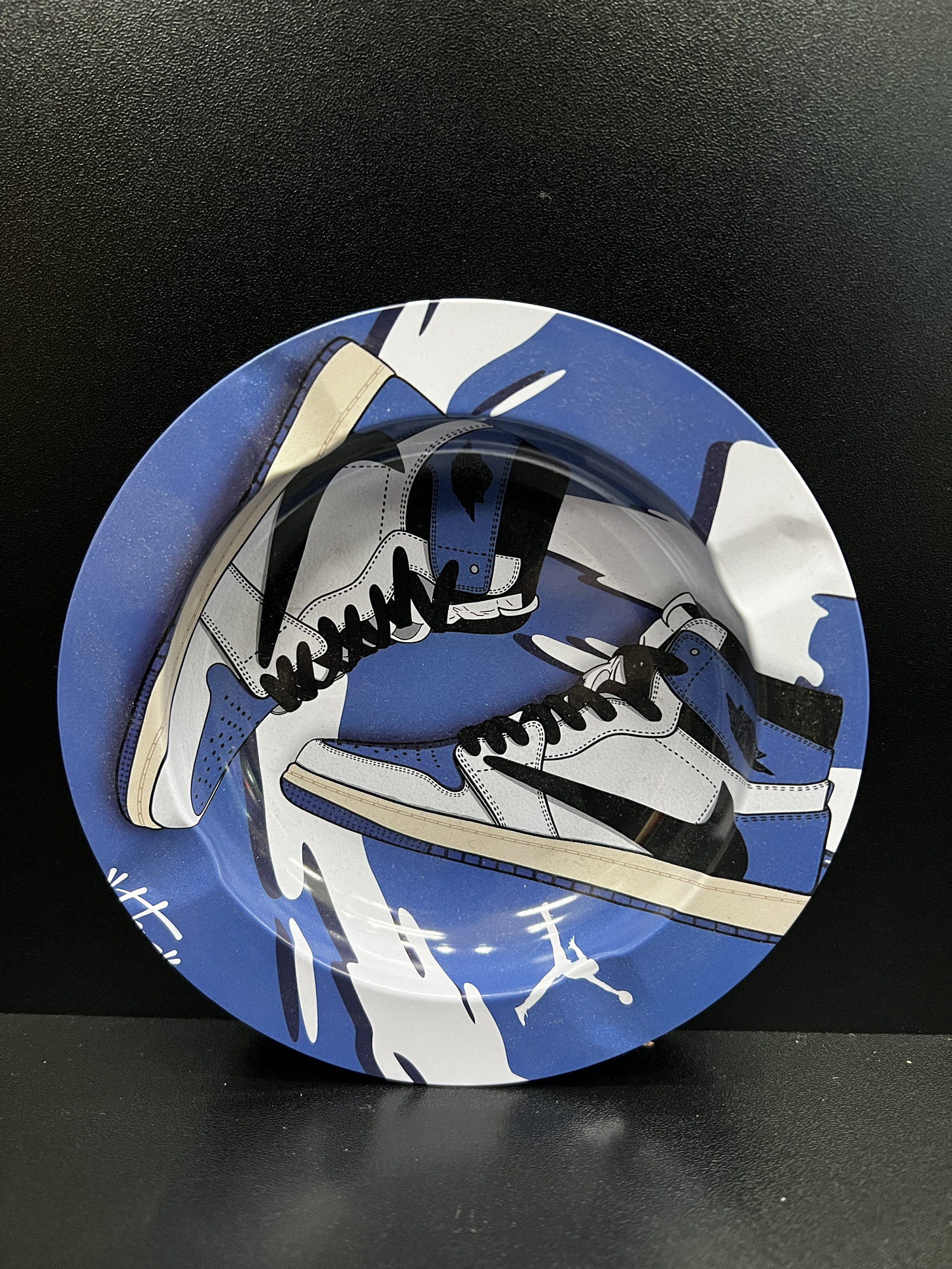 Jordan Shoes Small Metal Ashtray
