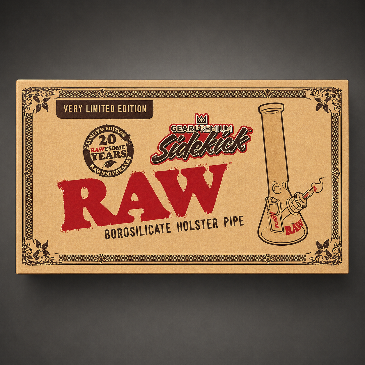 RAW x Gear Premium Sidekick Limited Edition 12" Beaker Water Pipe Kit