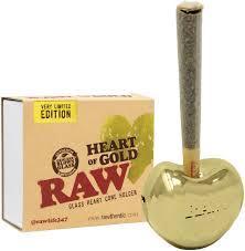 RAW Heart of Gold Glass Cone Holder