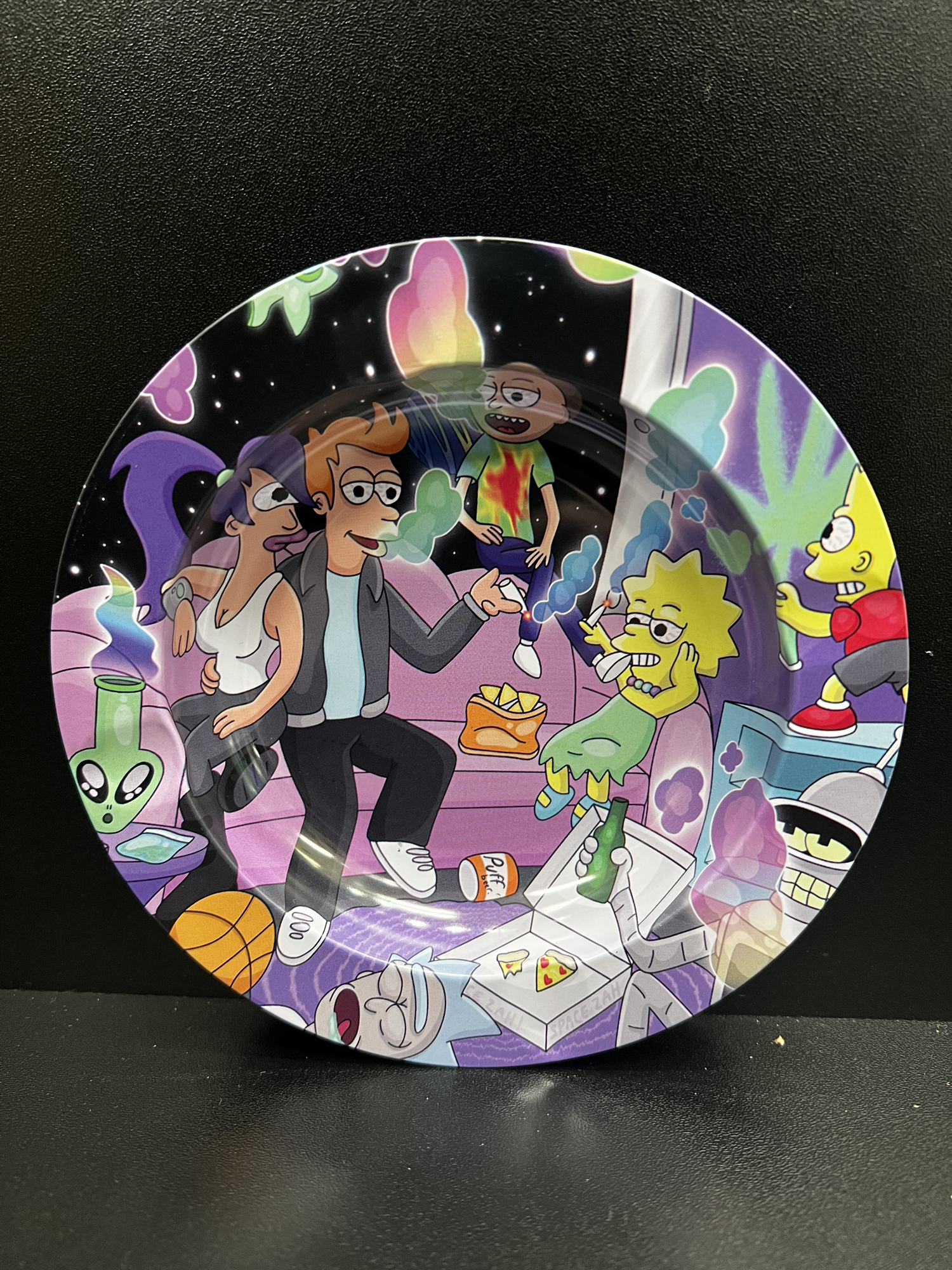 Cartoon Crew Small Metal Ashtray