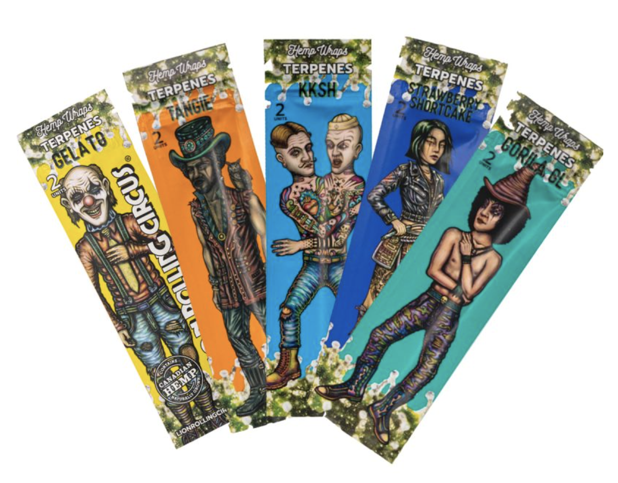 Lion Rolling Circus Terpene Hemp Wrap