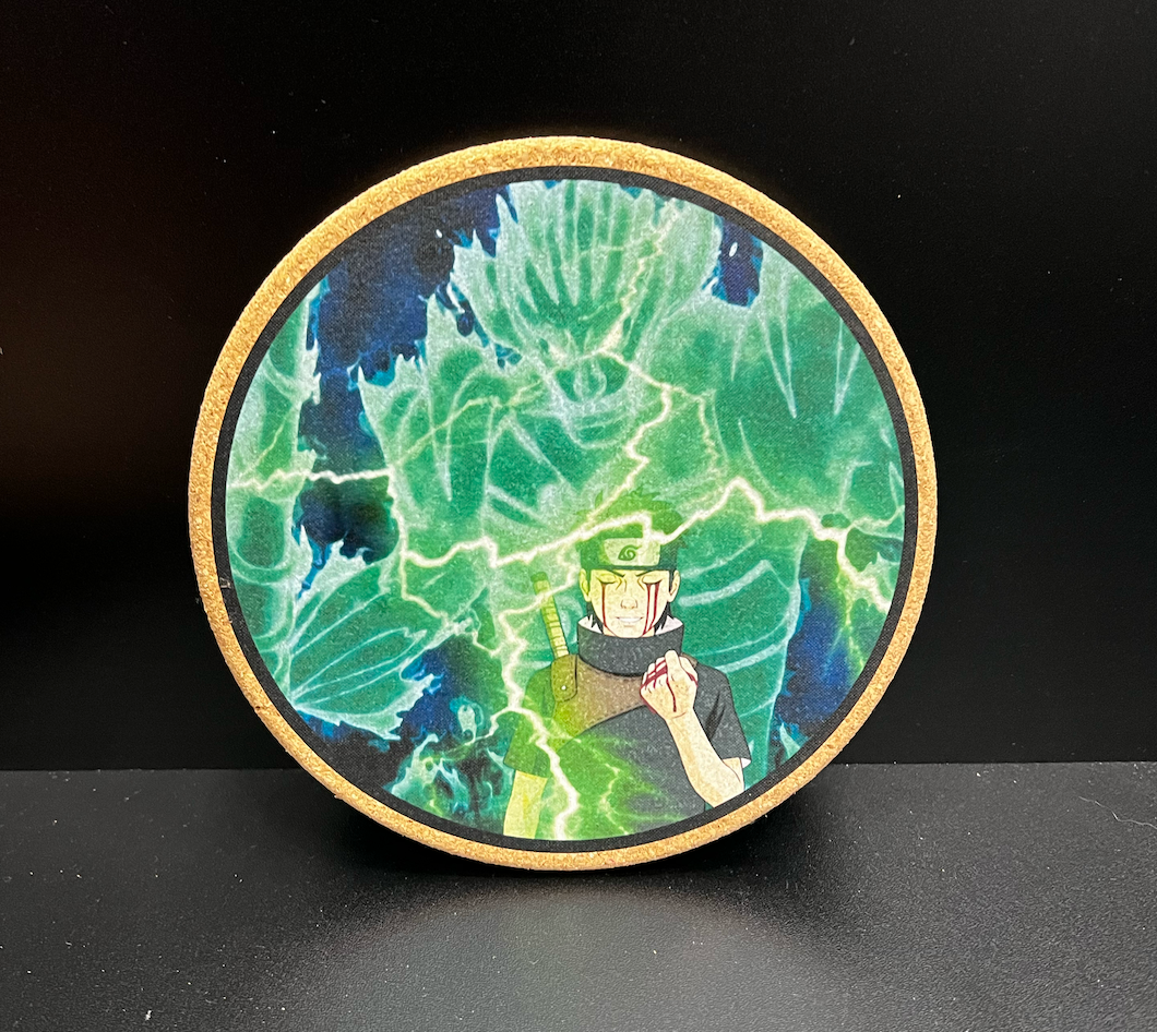 Shisui Uchiha Cork Dab Mat – 7.25" Round