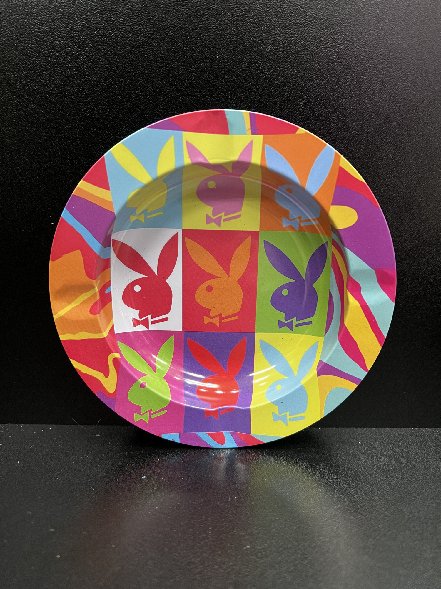 Playboy-Inspired Small Metal Ashtray