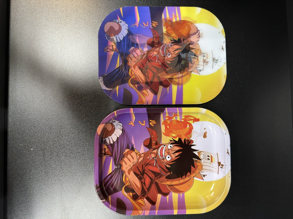 One Piece Small Metal Rolling Tray Set