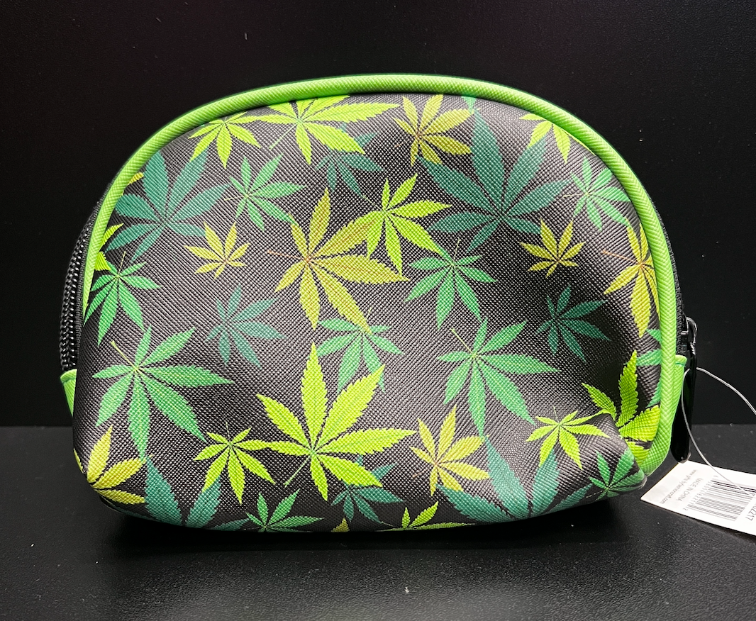 Hemp Leaf Zipper Pouch