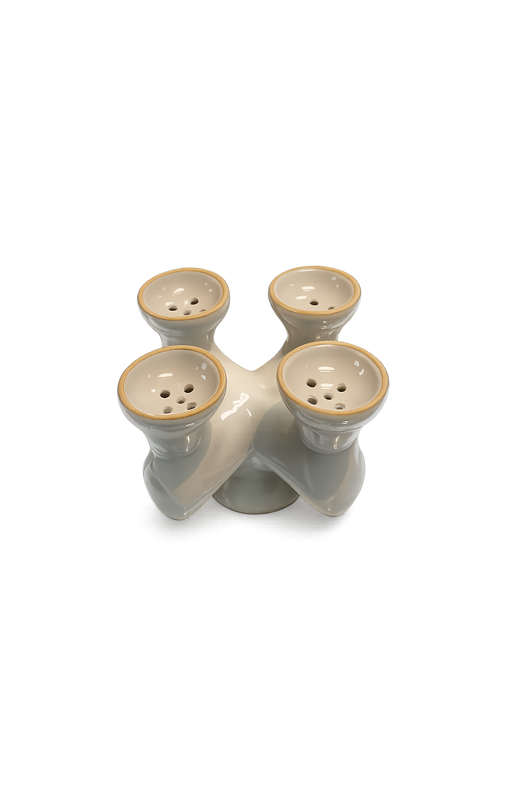 Multi-Head Ceramic Hookah Bowl Attachment