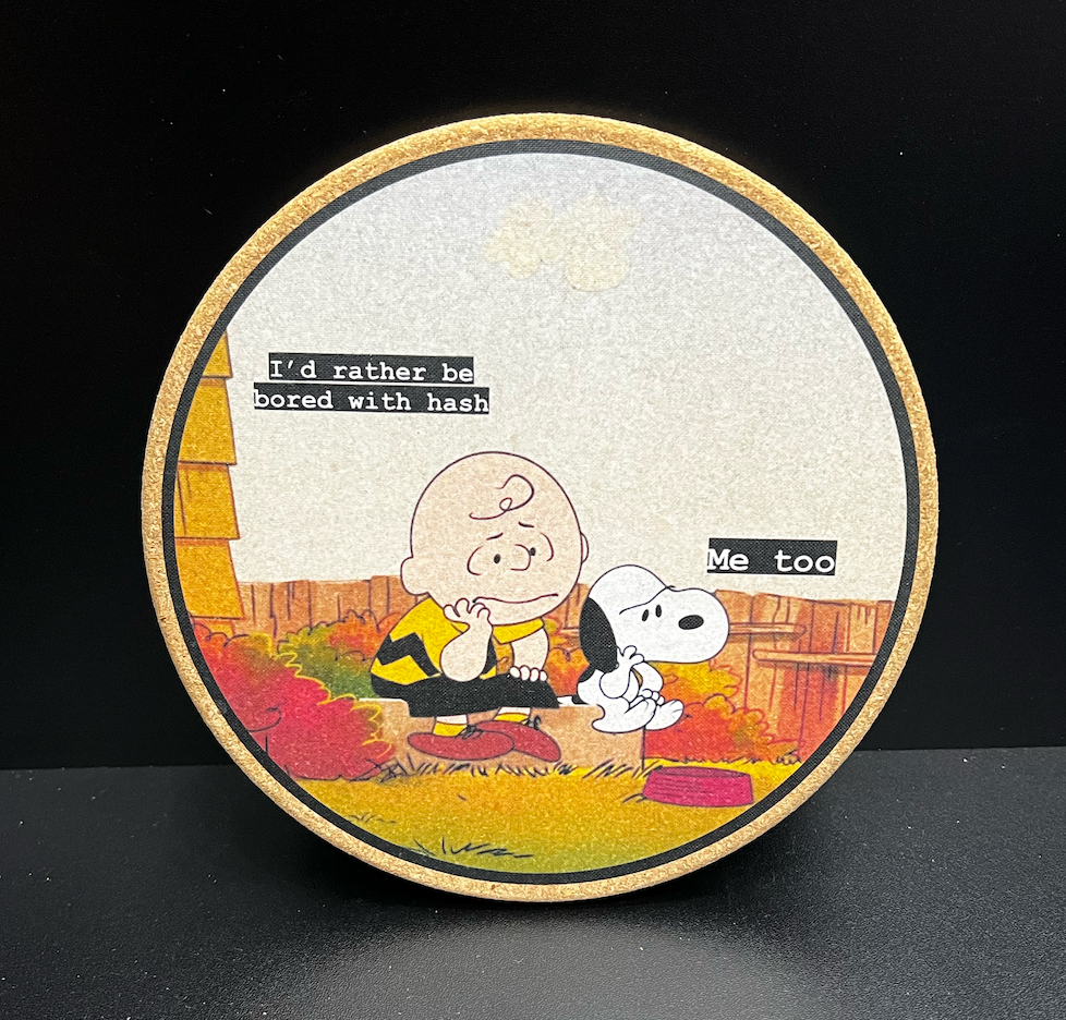 Chill Brown Cork Dab Mat – 7.25" Round