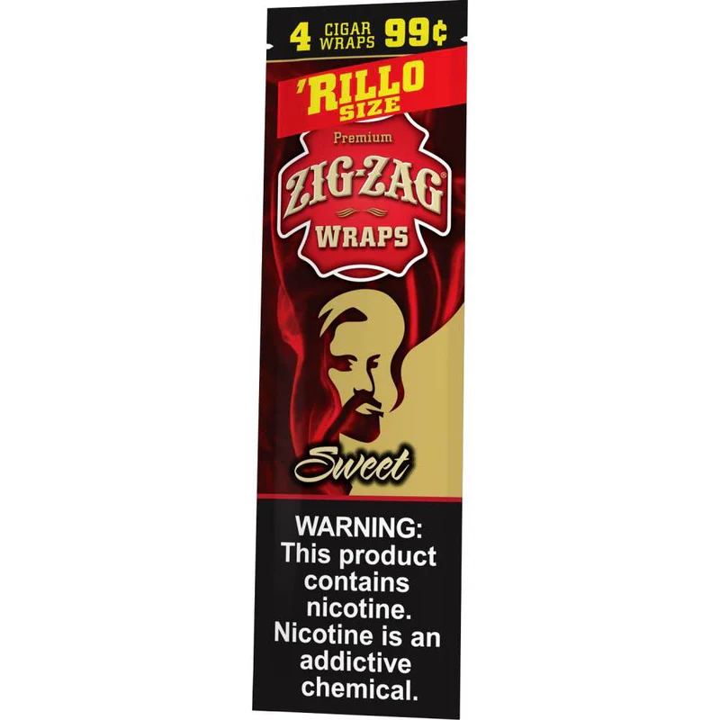 Zig Zag 'Rillo Wraps 4pk