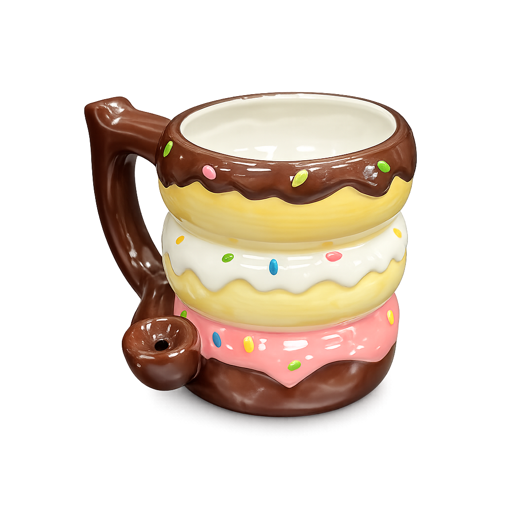 Stacked Donut Coffee Mug Pipe