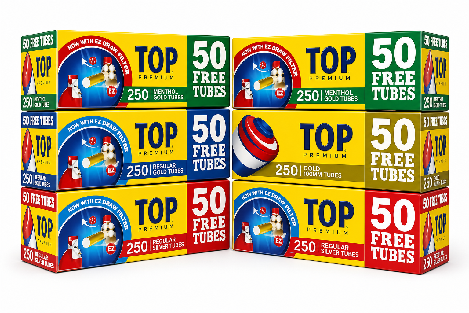 Top Premium Cigarette Tubes 250ct