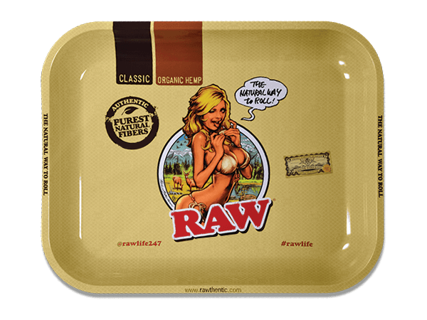 RAW Girl Metal Rolling Tray