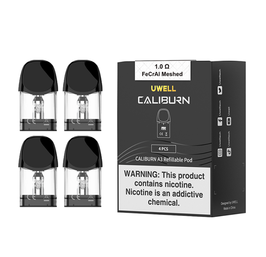 UWELL Caliburn A3 & A3S Replacement Pods (4pk)