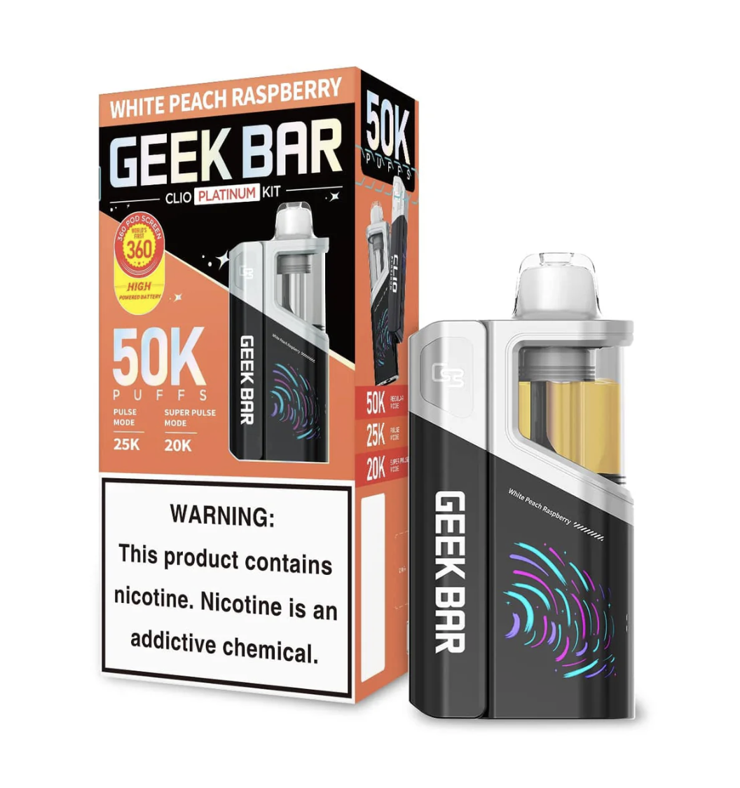 Geek Bar Clio Platinum 50K Disposable Vape Kit
