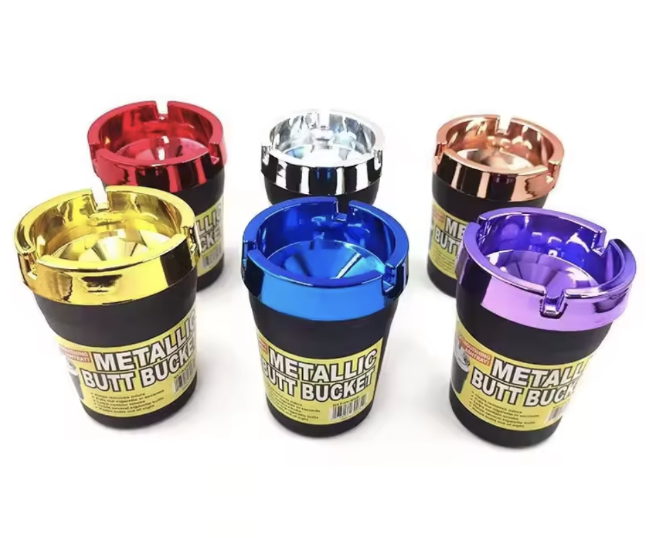 Metallic Butt Bucket Car Ashtray