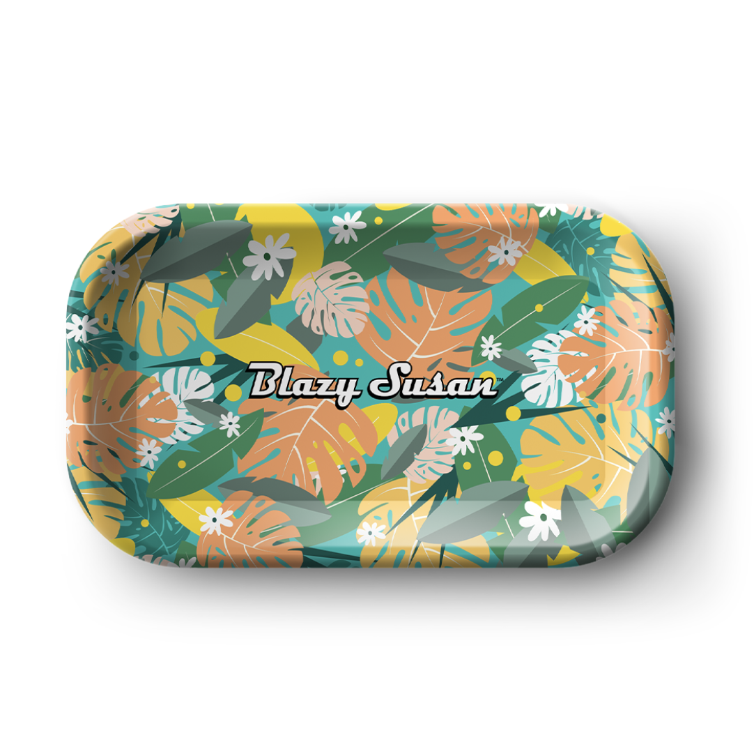 Blazy Susan Summer Trees Magnetic Lid Rolling Tray