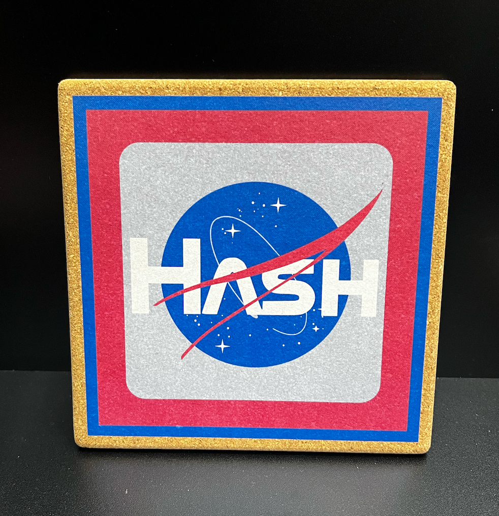 Space Hash Cork Dab Mat – 7.25" x 7.25" Square