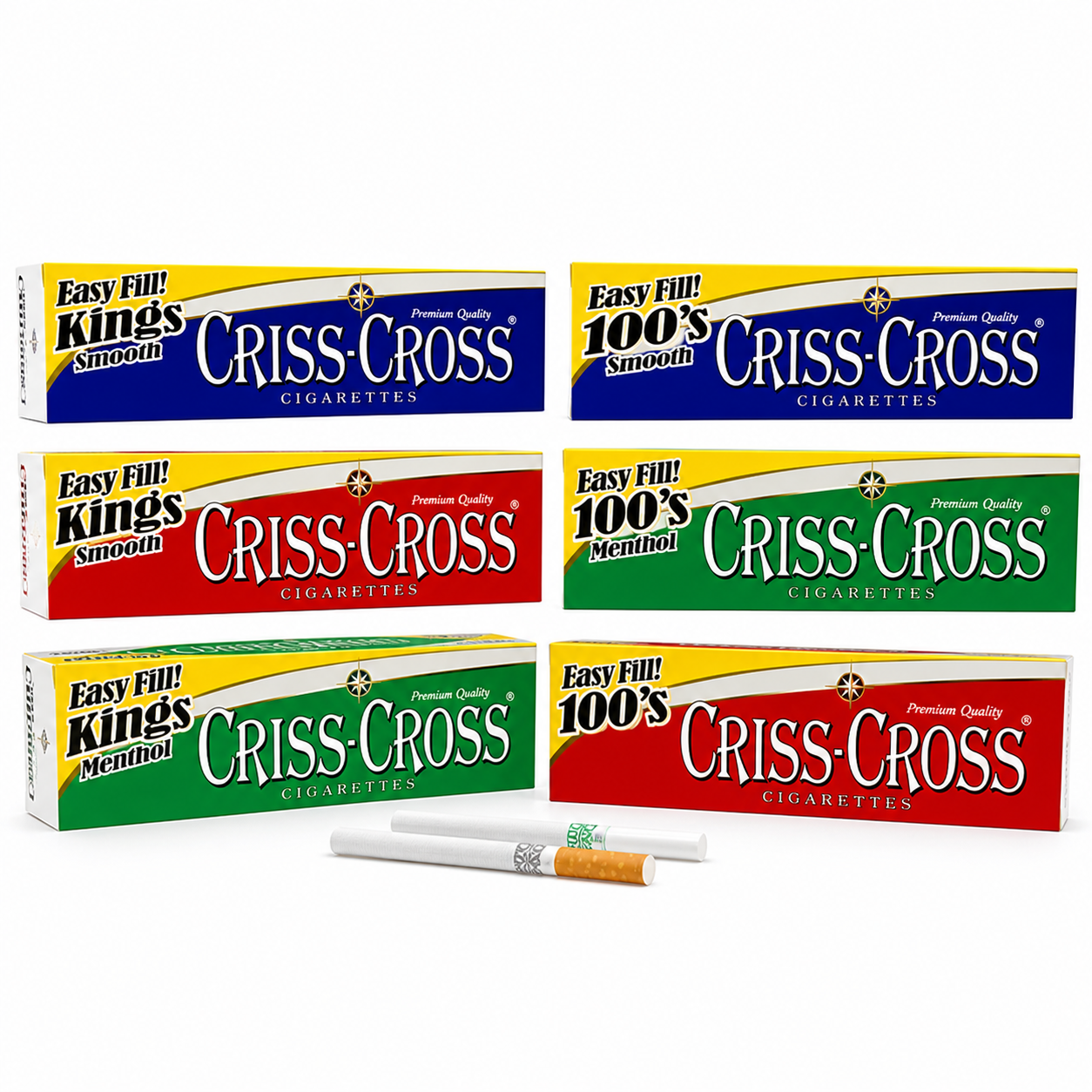 Criss Cross Cigarette Tubes 200ct
