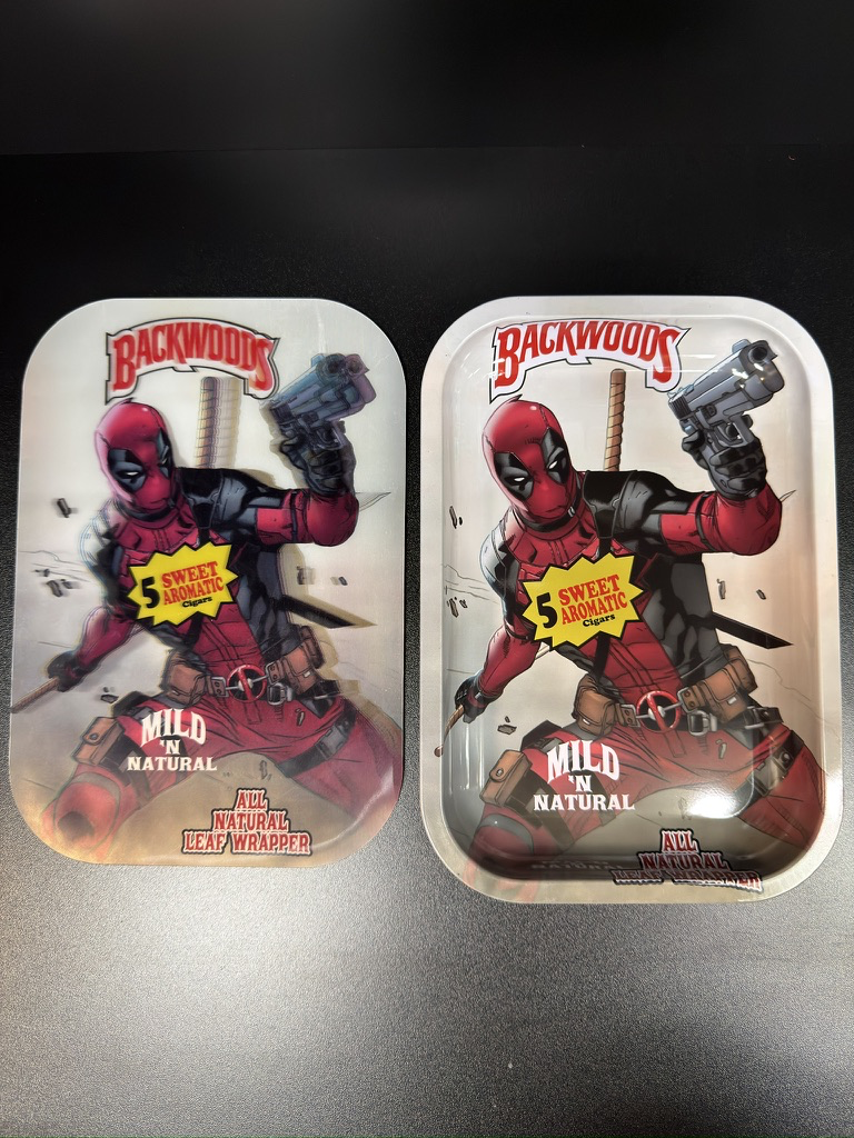 Backwoods Deadpool Metal Rolling Tray Set