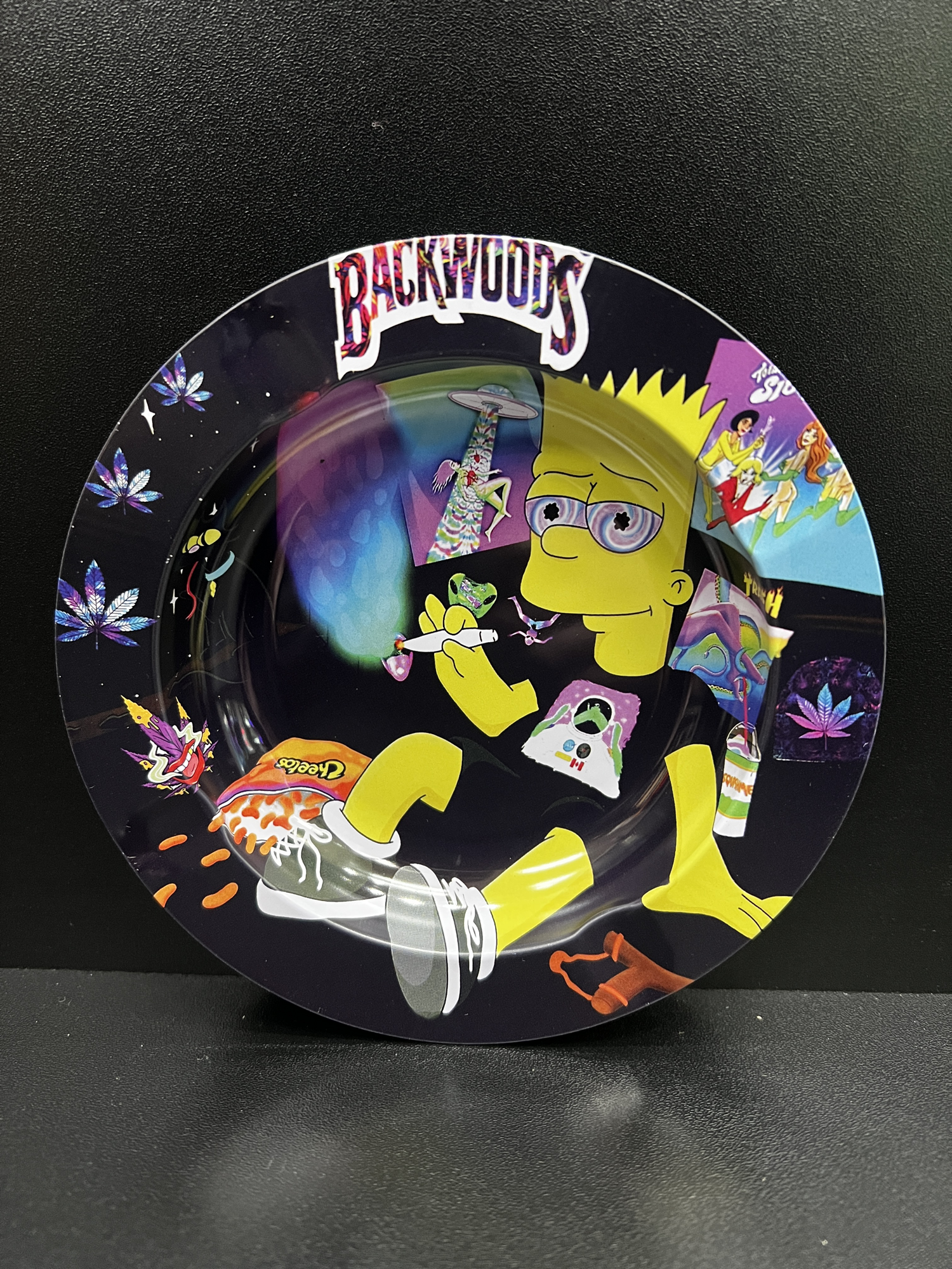 Backwoods Bart Simpson Small Metal Ashtray