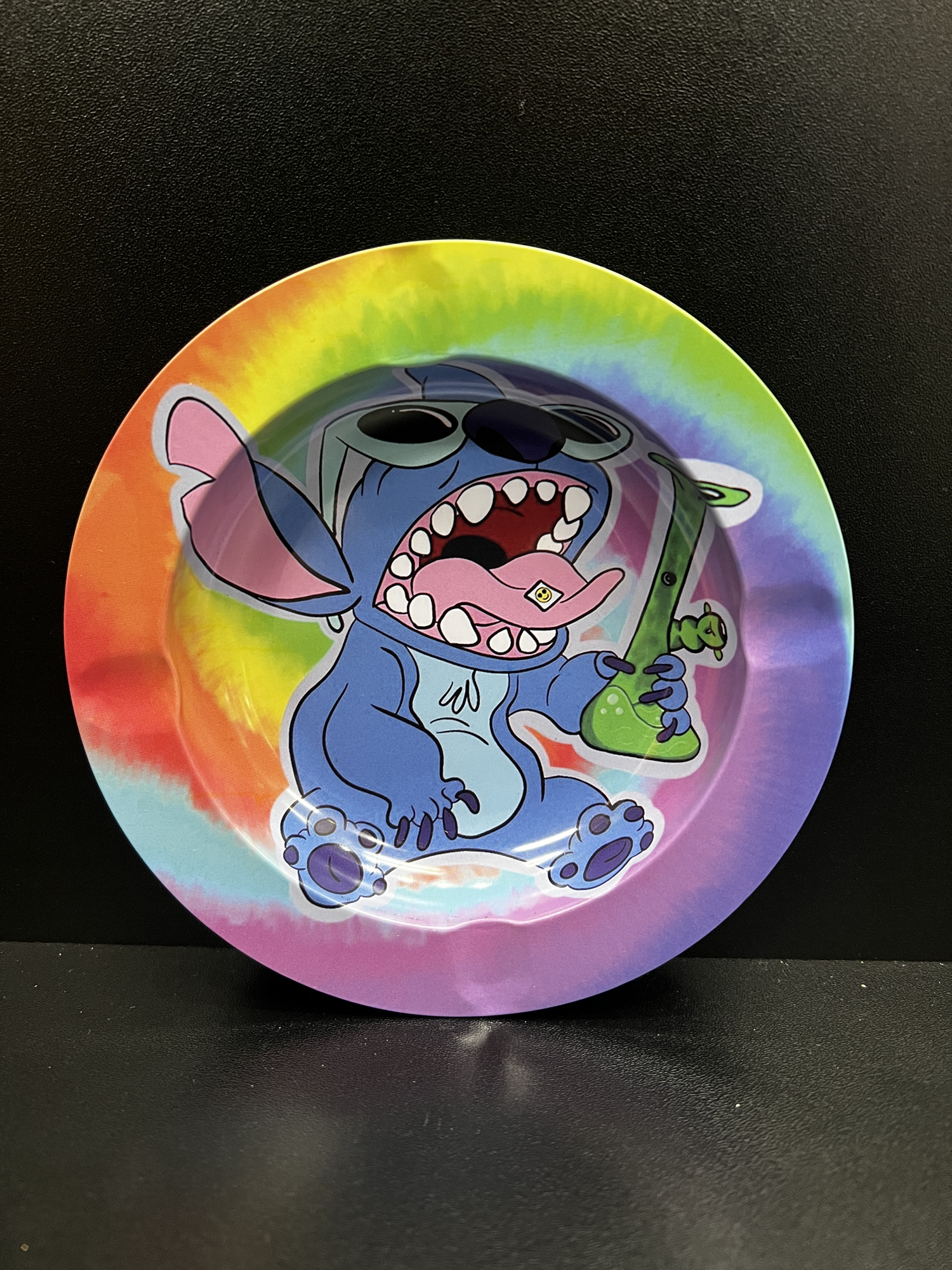 Psychedelic Stitch Small Metal Ashtray