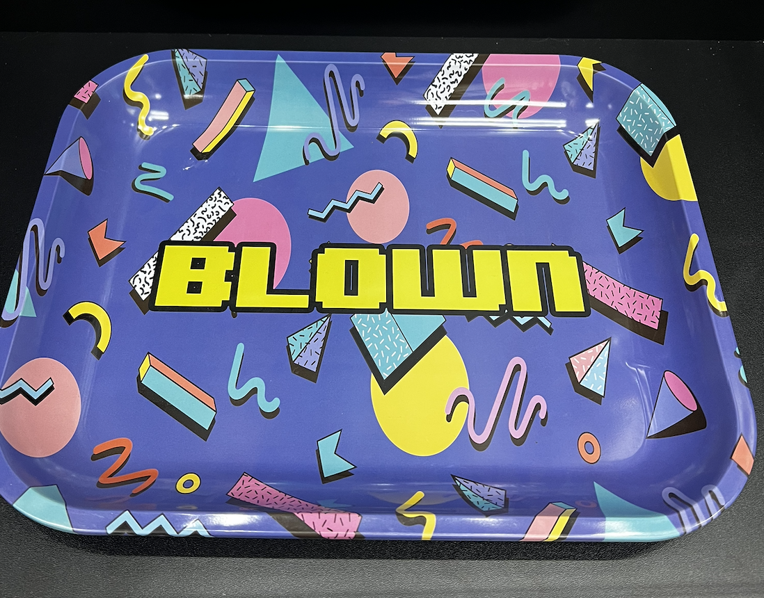 Blown Retro Metal Rolling Tray