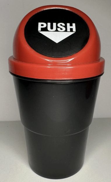Compact Car Cupholder Trash Can
