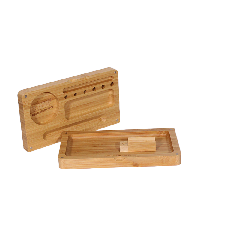 RAW Back Flip Bamboo Rolling Tray