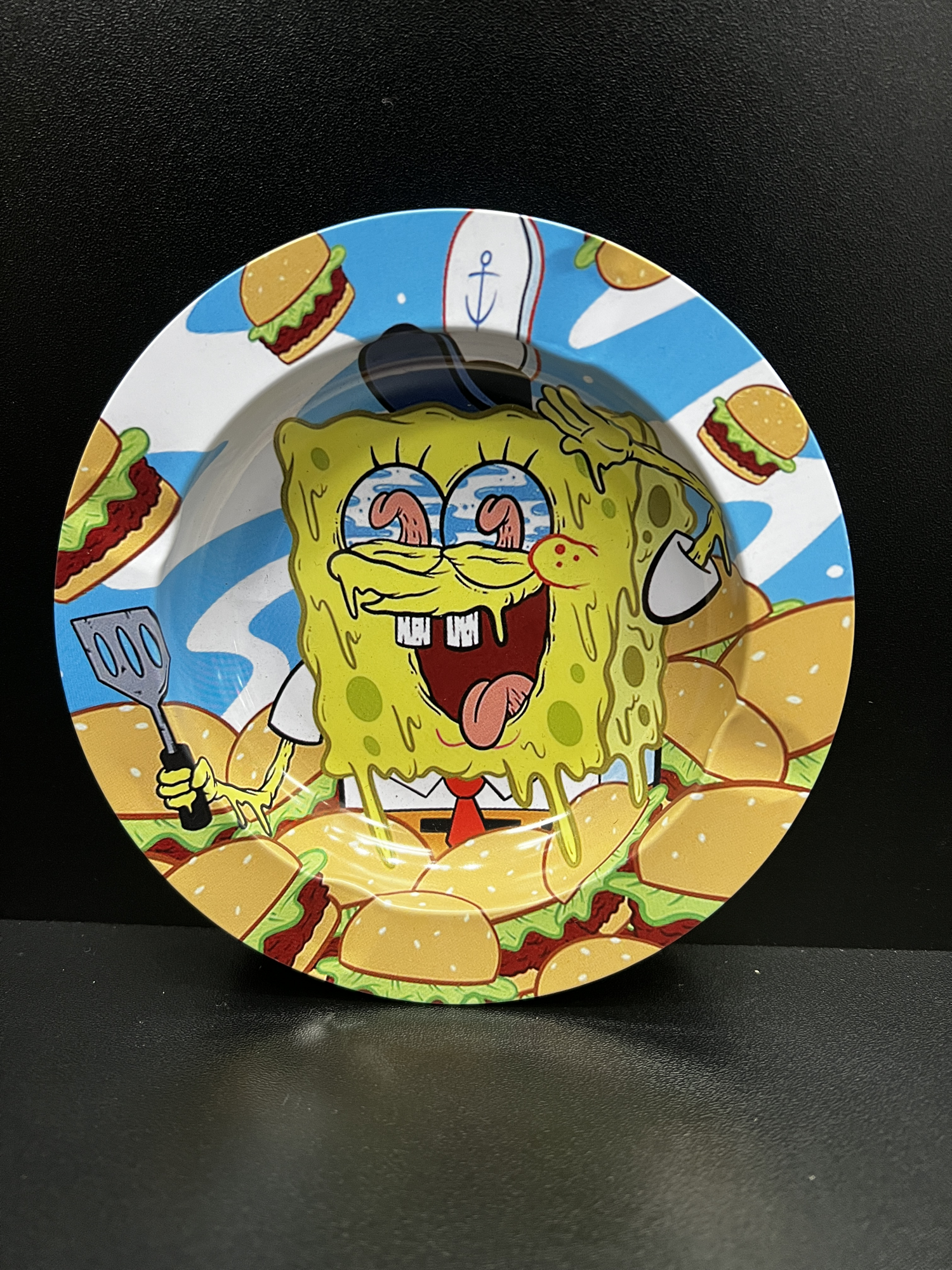 Trippy SpongeBob Small Metal Ashtray